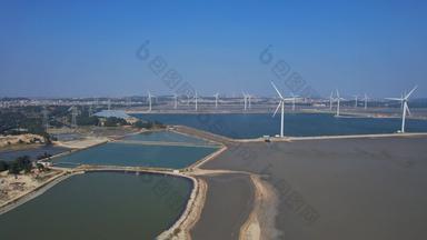 新能源风力发电风车环保海上风电